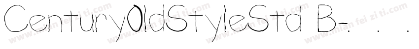 Century0ldStyleStd B字体转换